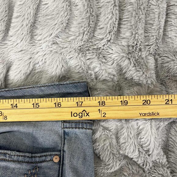 Vintage America Blues Jeans Women 6/28 Slim Straight Embroidered Distressed Boho - Picture 9 of 11